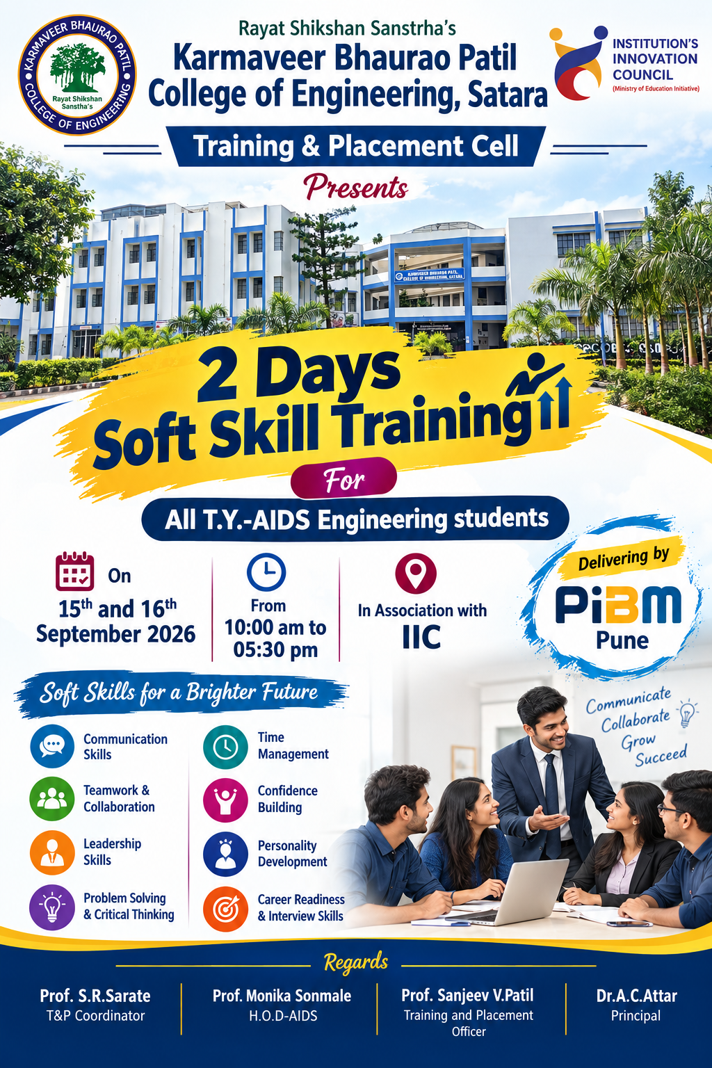 Soft Skill Training for all T.Y.-AIDS Students
