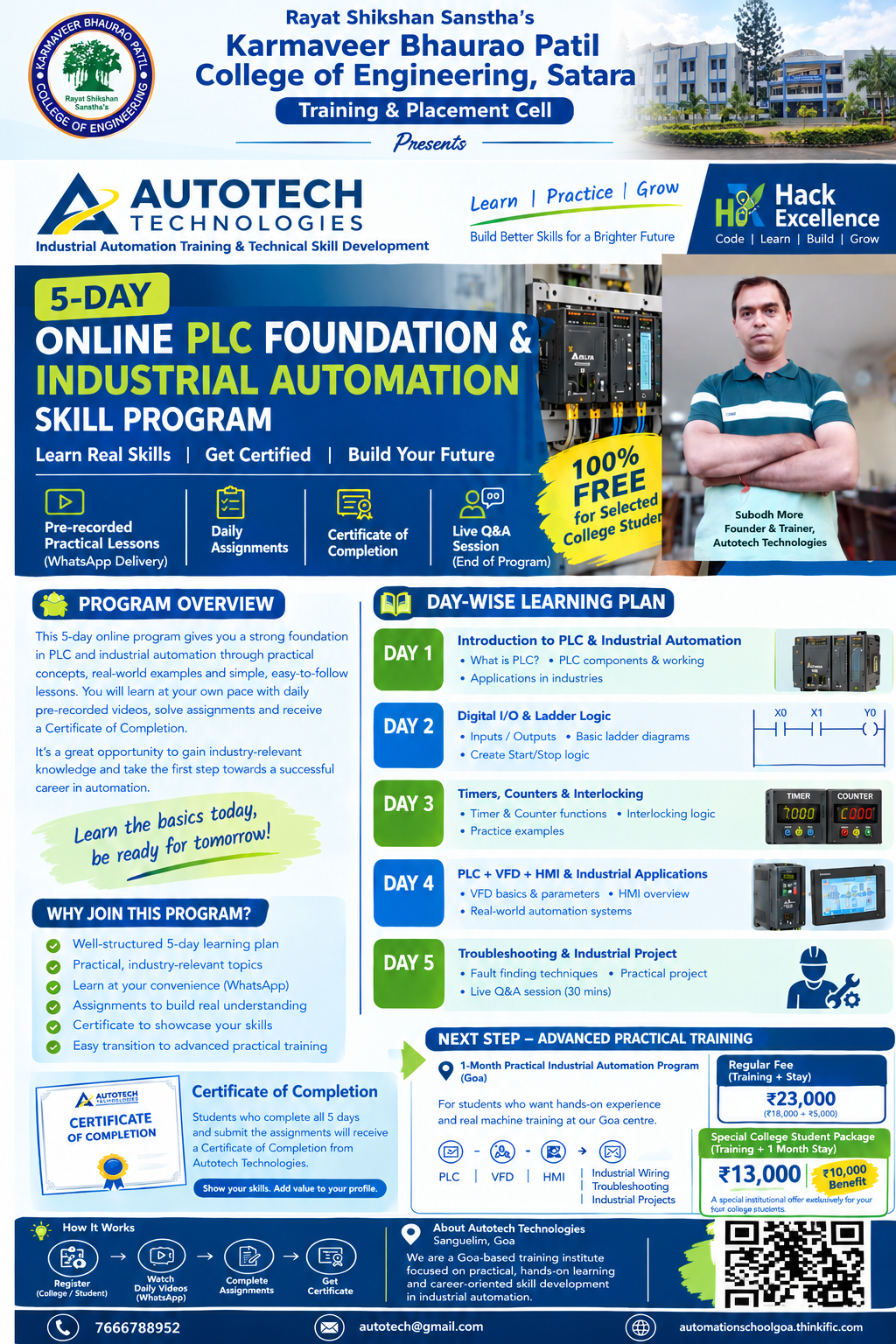 5 Days PLC and Industrial Automation