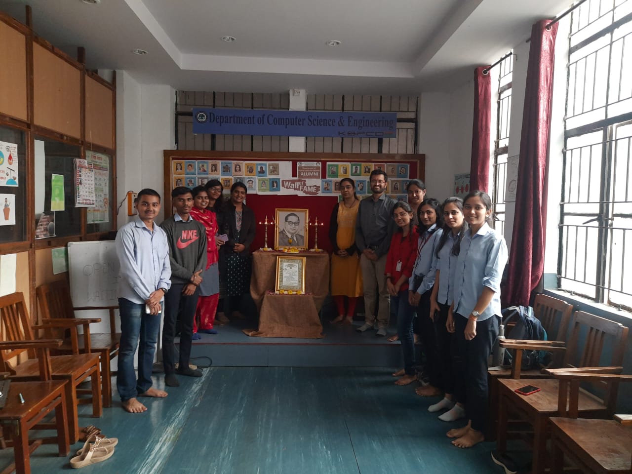 CSE Department Celebrated Mahaparinirvan din Dr. Bbabasaheb ambedkar